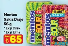 MENTOS SAKIZ DRAJE 56 G